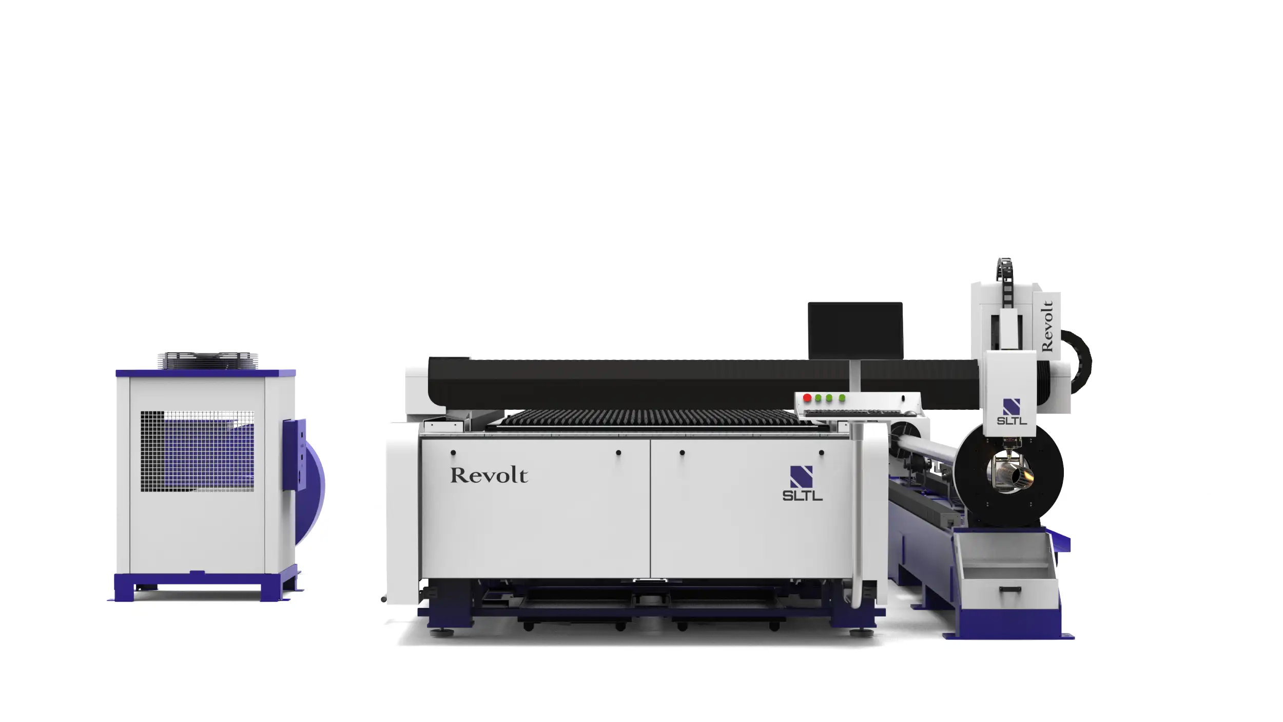 2D Tube Cutting Machine Front View 