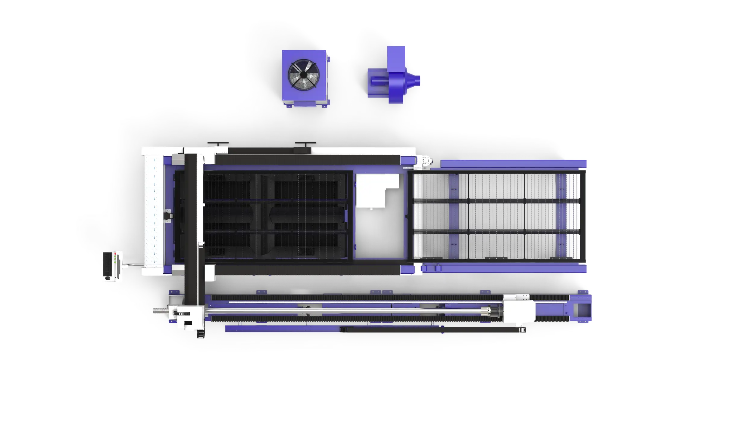 2D Tube Cutting Machine Top View 