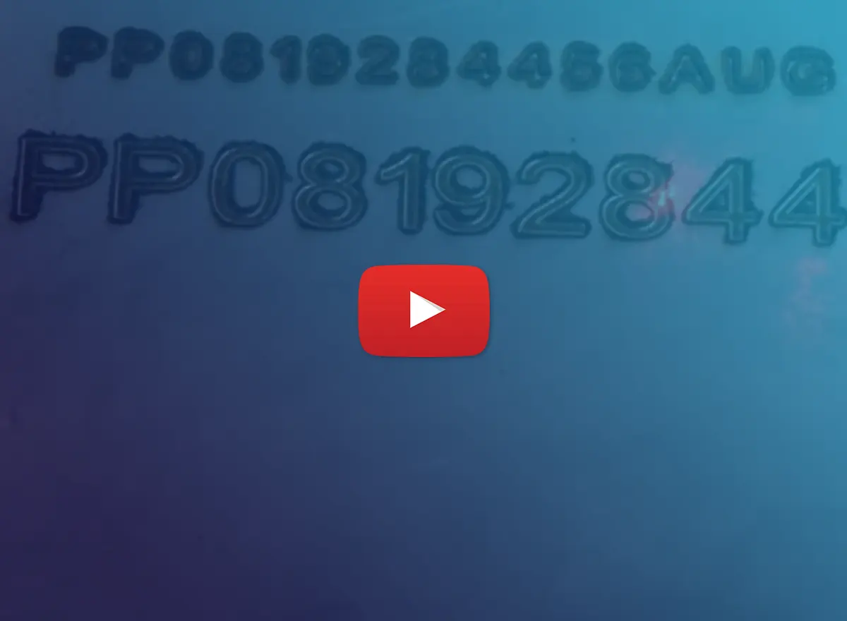 Fastest Alphanumeric Engraving on H13 Steel Neo Fiber Laser
