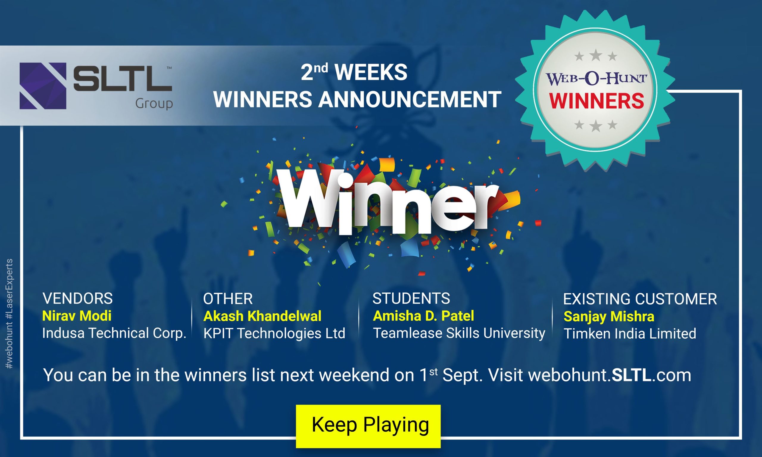 WEB-O-HUNT – A Website Treasure Hunt Contest